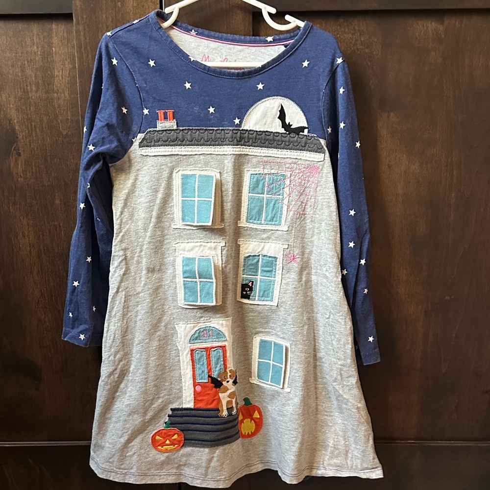 Blue and Gray Halloween Themed Dress